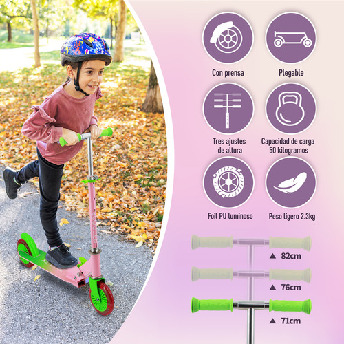 Patinete Devil Skate Ajustable Para Niños Y Adolescentes