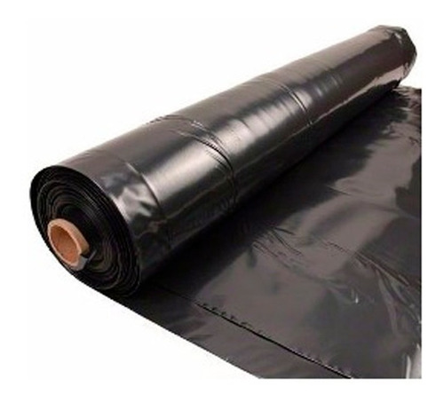 Nylon Negro Rollo De Polietileno 2 Mts X 50mts X 200 Mic