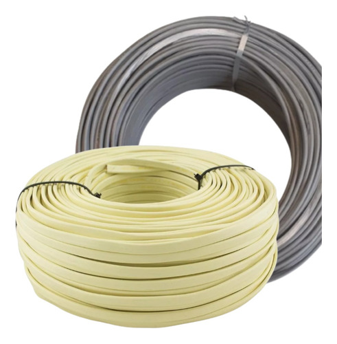 Cable Tpr Taller Vaina Chata 3 X 0.75 Mm Cobre Iram X 100 Mt Gris O Marfil Segun Disponibilidad