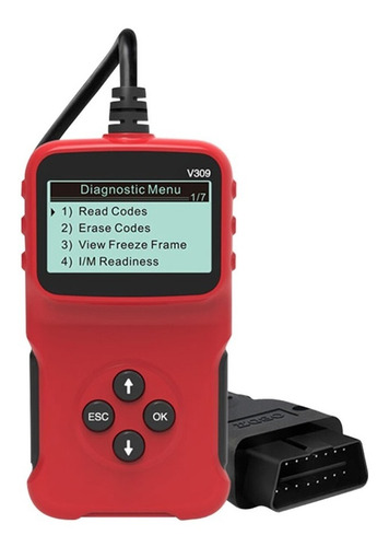 Scanner Automotriz Multimarca V309 Obd2 5 Idiomas 9 Protocol