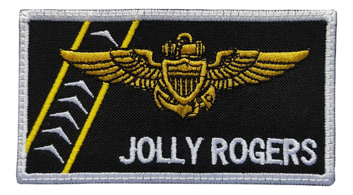 Parche Bordado Tarjetero Alas Navy Jolly Rogers Tomcat Usn