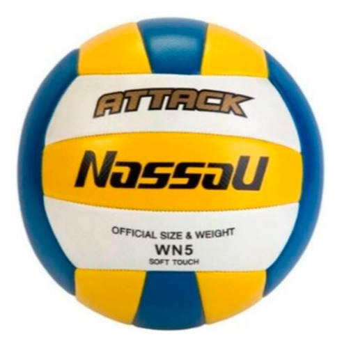 Pelota Nassau Voley Attack Soft Touch Col/varios