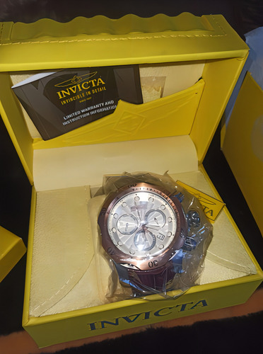 Cronógrafo Invicta Reserve Subaqua Venom 0359, cor da pulseira: marrom escuro