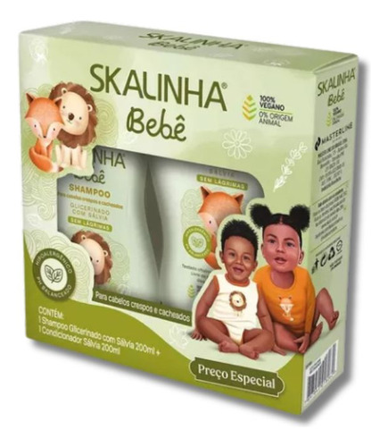 Shampoo + Condicionador Skalinha Bebê Salvia 200ml