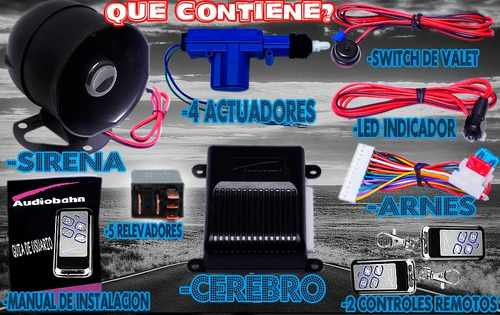 Kit De Alarma Ms Con 4 Seguros Electricos Seguridad En Todo