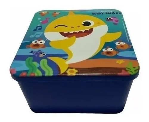 Caja Sandwichera Infantil Recipiente Baby Shark Tiburon