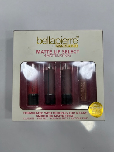 Set De Labial Mate Colores Neutros 