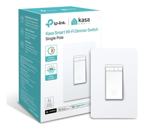 Kasa Matter Smart Dimmer Switch: Control De Voz Siri, A...