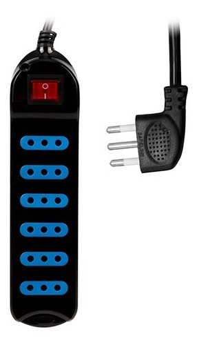 Alargador Xt30 6 Pos 5 Metros Negro Fj