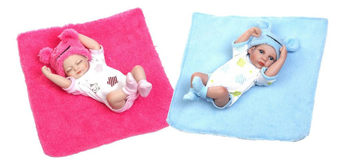 A@gift Shop 10 '' Reborn Girl And Boy Twins Baby Muñeca De