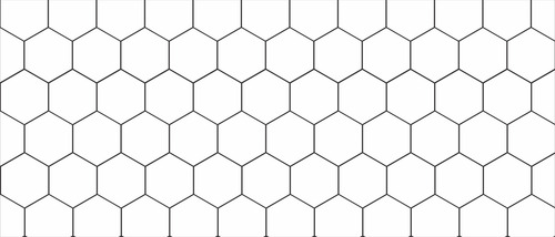 Vinilos Decorativos Fondo De Azulejos Hexagonal 150x60cm Blanco