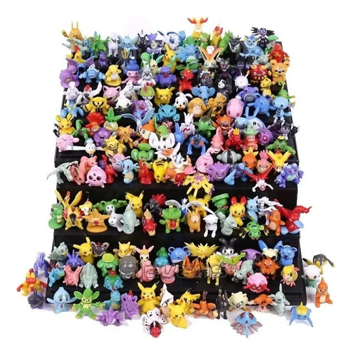 Set De 48 Mini Figuras Pokemon 2 A 3 Cm No Se Repiten Azar!!