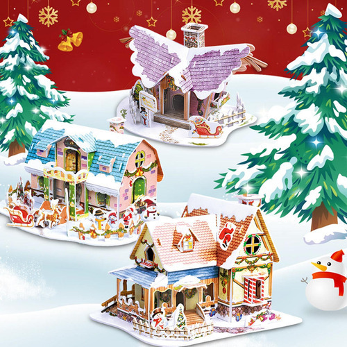 Rompecabezas Navideño De Bricolaje Para Niños Pequeños, 40 P