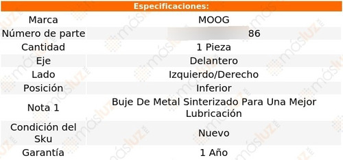 Set 2 Rotulas Del Inf Dodge Journey 09-12 Moog