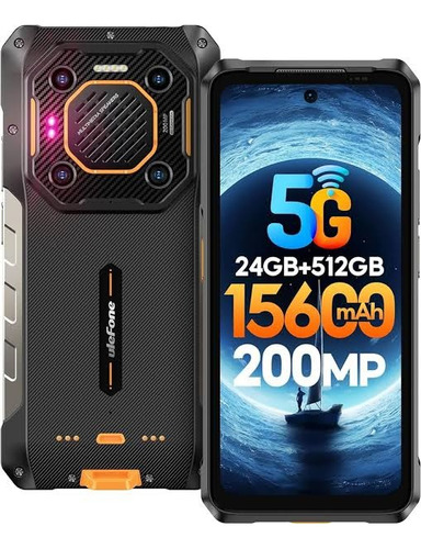 Teléfono celular Ulefone Armor 26 Ultra 512gb 12gb Ram 5G Network, color negro