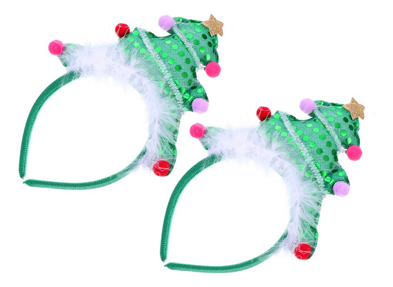 2 Sets8 Unids Navidad Alce Árbol Tocado Decorativo Pelo Cli 
