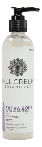 Mill Creek Gel De Peinado Natural, Cuerpo Extra, 8 Onzas Liq