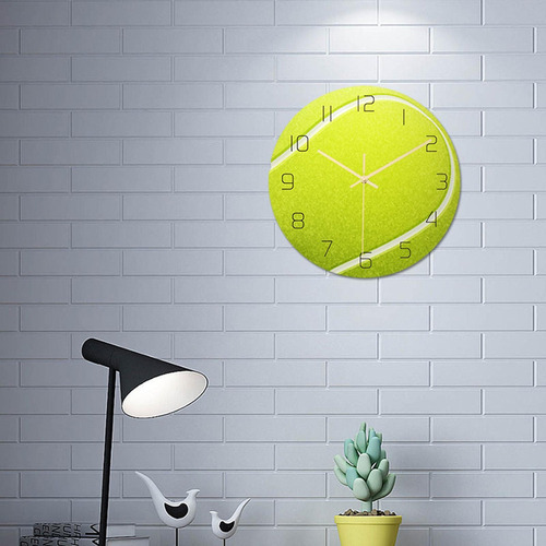 Reloj De Pared Con Bola Deportiva, Relojes Colgantes Tenis