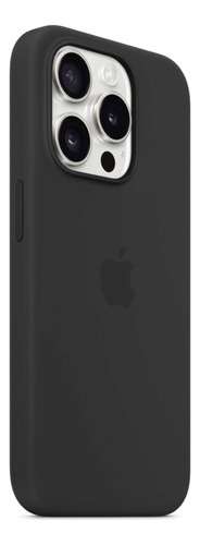 Forro iPhone 15 Pro Magsafe Silicona Apple Original Negro