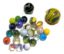 Comprar 20 Bolitas Canicas Opacas + 1 Bolón Mediano Y Un Bolillón