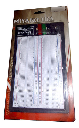 Protoboard Doble 1660 Puntos - Placa Pruebas P Electrónica