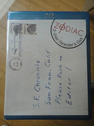 Zodiac (fincher, Ruffalo, Downey Jr) Blu Ray Sellado