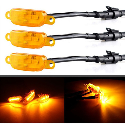 3 Piezas De Luz Led Para Parrilla De Coche F-150 F150 Raptor