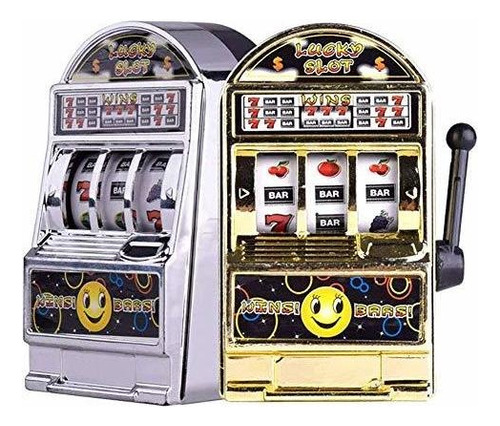 Slot Machine Toy, 4pcs Mini Casino Lucky Lottery Game Machi