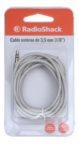 Cable Auxiliar 3.5 Mm Radioshack Abb | 81230 Color Gris