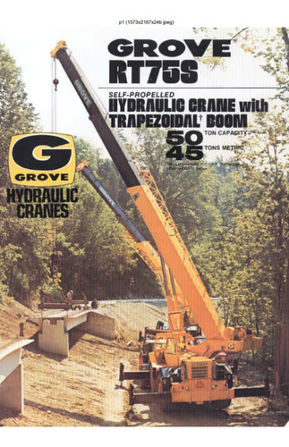 Grua Grove Rt75s 50tn 35mts Brazo Motor Mercedez