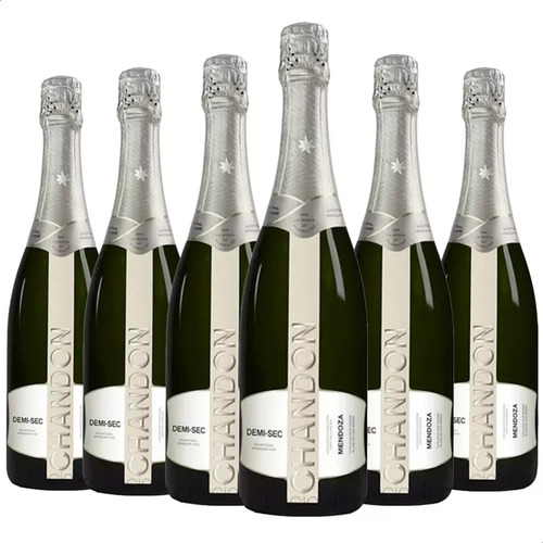 Champagne Chandon Demi Sec Espumante Pack X6 - 01mercado