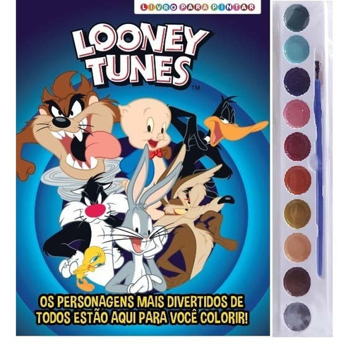 Looney Tunes Livro Para Pintar Com Aquarela