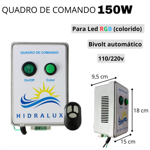 Quadro De Comando P/ Led Rgb Hidralux 12,5a/150w