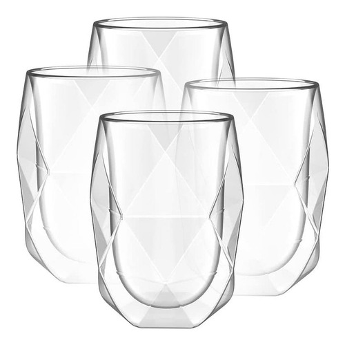 Taza De Café Aislante Btat, Doble Pared, Set De 4 X 350ml