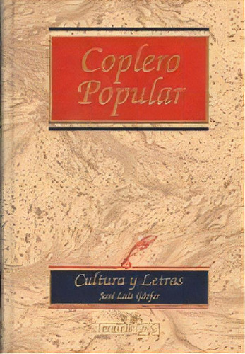 Libro - Coplero Popular: Con Algunas Manchas, De Garfer Jos