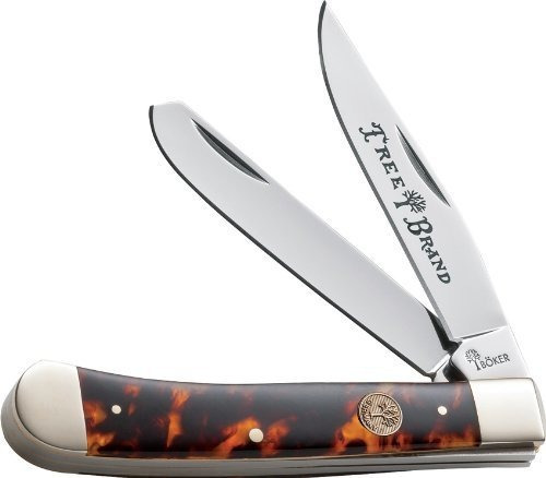 Boker 110731t Cuchillo Trampa Con Mango De Tortuga Falsa Mar