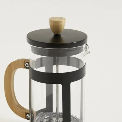 Cafetera Embolo | Negra Y Bamboo 800ml (cod 401002)