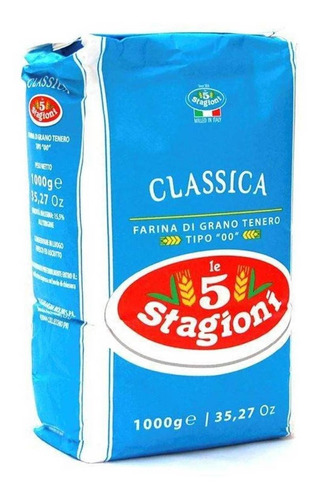 Farinha Italiana 00 Le 5 Stagioni Classica 1kg P/ Paes Pizza