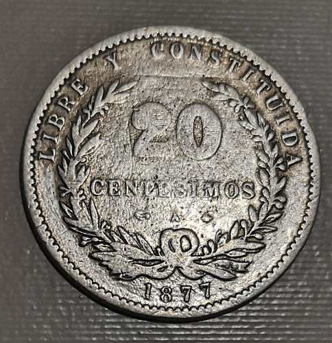 20 Centésimos De 1877