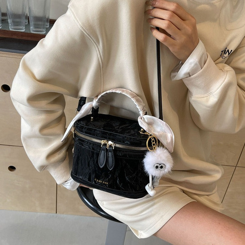 Bolso Pequeño Moderno Para Mujer, Bufanda De Seda Con Cadena