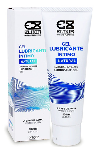 Gel Lubricante Intimo Natural Elixir Base Agua 100 Ml