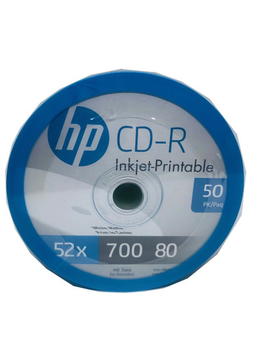 Cd-r Printable Hp Full Face Blanco 50 Pzas Leer Descripción!