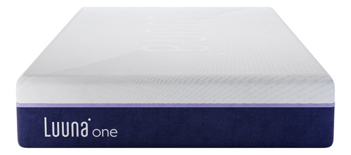 Colchón Queen Size Luuna One Firme, En Caja, Memory Foam Blanco