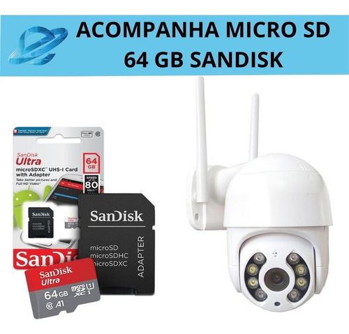 Cámara Ip Externa Impermeable Con Tarjeta De Memoria Sd