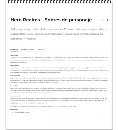 Hero Realms Pack de Sobres de Personajes