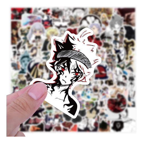 Pegatinas De Anime De Trébol Negro De 10/50/100 Piezas Para