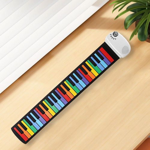 Piano Enrollable Portátil 49 Teclas Recargable Ligero