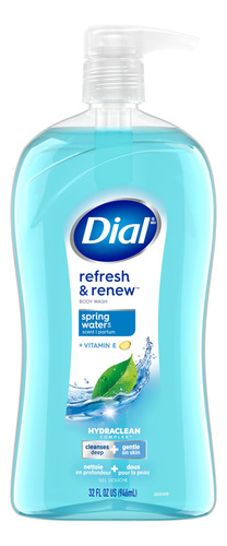 Gel De Baño Dial Refresh & Renew Spring Water 946 Ml