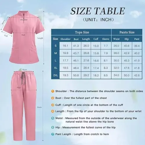 Pijama Quirúrgico Exfoliante, Uniforme Médico Antifluido Par
