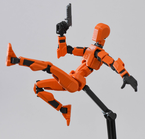 Muñeco Articulado + Armas Maniqui Dummy Figura 15cm Dibujo